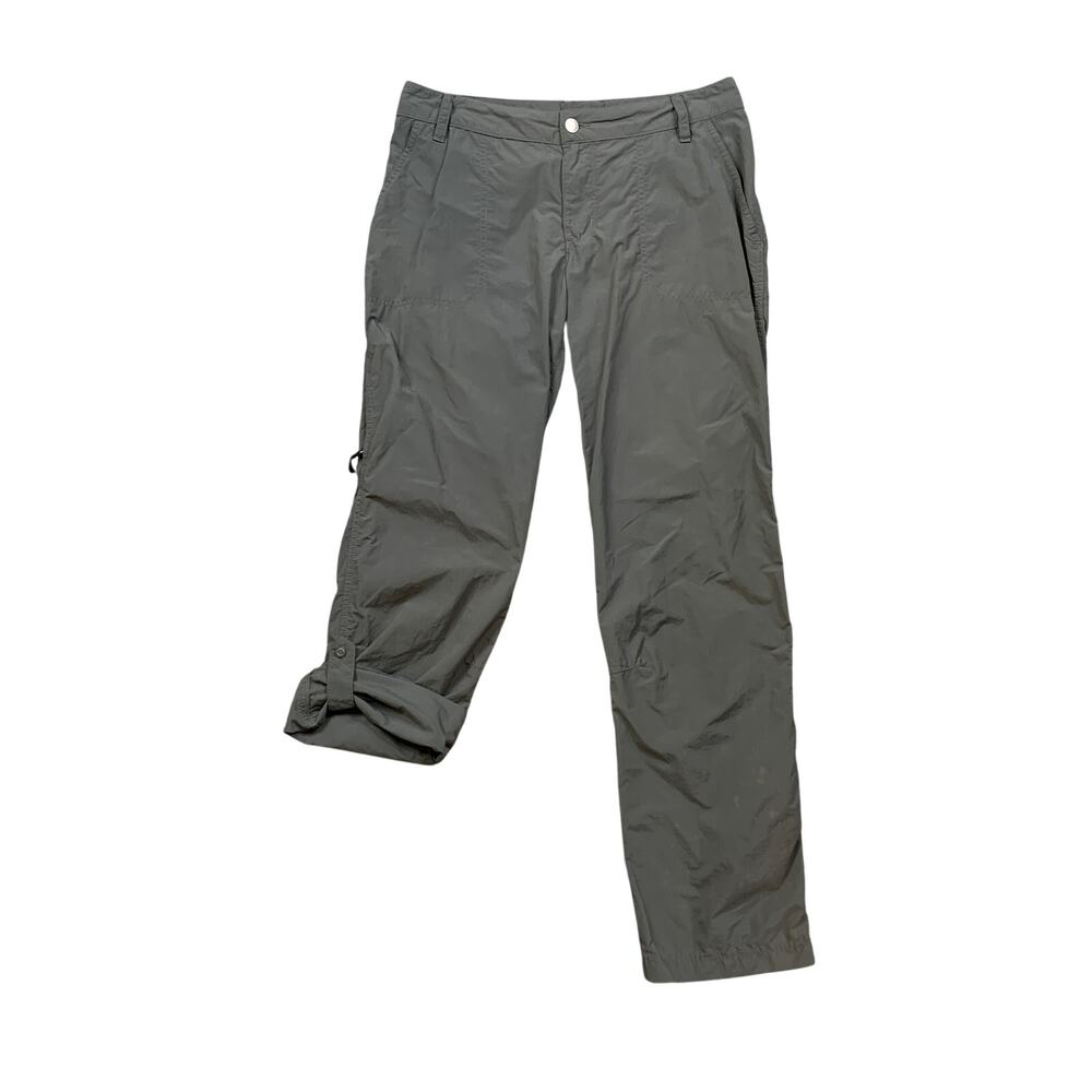 Columbia Pants Womens 8 Gray Silver Ridge Moisture Wicking Omni Shade Rolled Tab